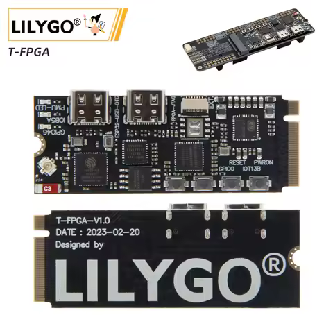 LILYGO® T-FPGA ESP32-S3 Development Board M.2 Slot FPGA GW1NSR-LV4CQN48PC6/I5 low-power Microcontrol