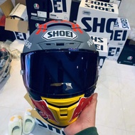 แว่นกันลม SHOEI Z7 X14 ที่ปรับได้ แว่นกันลมสีแดงและสีน้ำเงิน Aurora สำหรับรถจักรยานยนต์ ความโปร่งแสง