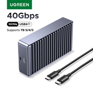 UGREEN USB-C to M.2 NVME Enclosure 40Gbps M.2 SSD Case for PCIe/NVMe SSD up to 8TB ,Plug & Play with