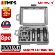 8Pc Screw Extractor Stripped Screw Remover Easy Out Stripped Screw Bolt Extractor Broken Bolt and Da