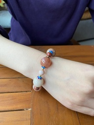 全玉化多寶色珊瑚玉手鍊手串