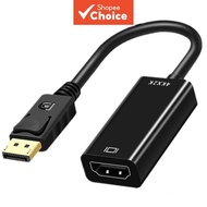 DisplayPort to HDMI Adapter Male DP to Female HDMI Converter for HDTV PC  Penyesuai DisplayPort ke H
