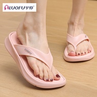 Luofu Flip-flops For Women In Summer Wear Foot Slippers For Non-slip Bathroom Bath Beach Beach Seasi