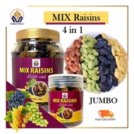 Mix kismis Jumbo Black Kismis , golden Kismis , sultana Kismis  Green Kismis hitam Black & Emas Gold