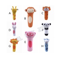 Soft Toy Animal Rattle Comel