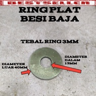 BLACK STEEL PLATERing DL 40MM DL13MM H 3MM