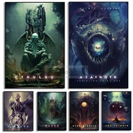 Lovecraft Cosmic Horrors Cthulhu Mythos Azathoth Nyarlathotep Poster Prints Canvas Painting Wall Art