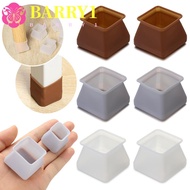 BARRY1 Furniture Legs Protectors Square Home Decor Floor Protectors Silicone Feet Pads