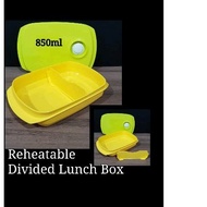 Tupperware Reheatable Divided Lunch Box 850ml