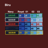 NAMETAG SULAM PELAJAR SEKOLAH (2 LINE)