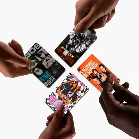 5 S-Seconds of S-Summer Band Anmie Sticker Film Skin Cover for Credit Card Debit Bank Card Front