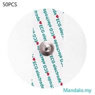 MEET 50 Pieces Set Practical Disposable Electrode Pads ECG EKG Electrodes Heart Monitor Non-woven El