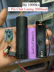 Bộ Linh kiện làm Kích Cao Áp 400KV 1000KV. Đủ bộ công tắc nhấn nhả kích 400kv 1000kv mạch sạc tp4056