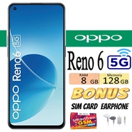 FOR SALE !!! HP Oppo Reno 6 5G RAM 8/128 GB Ex-Sein - Free Sim Card