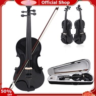 TEQIN toy new 4/4 Full Size Acoustic Violin For Beginners Colored Solid Wood Violin With Carrying Ca