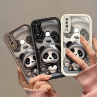 Cute little Panda in a hat cover for VIVO 1609 1601 1723 1726 1727 1724 1801 1806 1818 1819 V11i V15