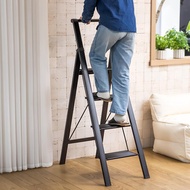 日本霜山 家用輕量鋁合金折疊便攜式四層梯