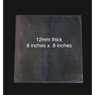 MS PLATE MILD STEELD BASEPLATE METAL 12mm thick x 8 inches x 8 inches
