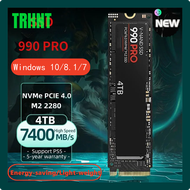 TRHNT 990 Pro Ssd โซลิดสเตทไดรฟ์4Tb 2Tb 1Tb M.2 2280 Pcie 4.0 Nvme เกม Internerhijf 7400เมกะไบต์/วินาที Voor Pc/ Ps5/แล็ปท็อปเดสก์ท็อป EHTER