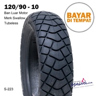 Ban Luar Tubeless Ring 10 Vespa Gorilla Monkey S223 Merk Swallow
