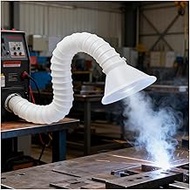 Air Extractor Flexible Duct, Industrial Articulated Fume Extractor Arm 2.6 3.3 4.9 6.6ft Length, Sol