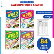 Awesome Word Search Set Book (1-4) | Word Search | Cari Kata | 96 Pages