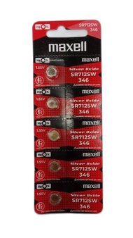 Maxell SR712SW- Silver Oxide Micro Battery (5 pcs)