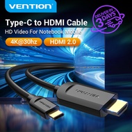 Vention Typc C to HDMI Cable 4K USB C to HDMI for MacBook Dell ASUS Lenovo Monitor TV Desktop PC Windows Mac