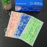 Medicos Spring Series Surgical Face Mask 4-Ply Ear Loop 40's