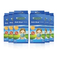 6x RespoKare Anti-Viral Face Mask (5pcs/pack) | 4X Protection with Virax Technology Inactive 99.99% 