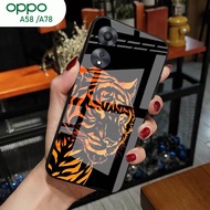 [A42] Oppo A58 Case A78/ - Oppo A58 Glitter Glass Softcase A78/ Oppo A58 Mobile Phone Case A78/ - Op