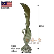 KAWAN zinc alloy Swan vase Pewter colour 22 cm Pasu bunga logam 锌合金天鹅花瓶 仿锡花瓶 【Malaysia seller Ready 