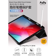 PsDs Smart Cover Case Pencil Holder New iPad Pro 11 2018 A1980 A1934 A2013 A1979