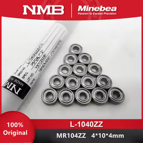 Original Minebea NMB bearing L-1040ZZ MR104ZZ 4*10*4mm high quality miniature ball bearings 1040 MR1