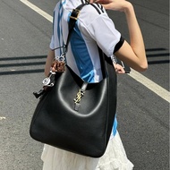 Saint Laurent YSL LE5A7 Hook Buckle Opening Closing Smooth Calfskin Hobo Bucket Bag Underarm Bag Wan