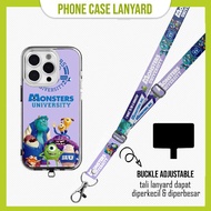 GANTUNGAN [SOFTCASE Set] Monster INC University Case Lanyard Strap Mobile Hanger a15 a16 a54 a74 a76
