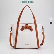 POLO HILL Ladies Ribon Structured Handbag PHS-HB2276
