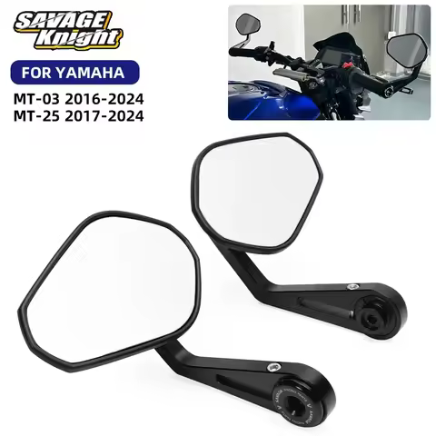 2023 MT03 MT25 MT09 MT07 E9 Certification Handlebar End Mirrors Sliders For Yamaha MT-03 MT-25 2016-