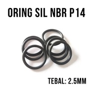 O ring Seal Sil P14 Nbr70 Size ( Tebal 24Mm X Id 13.8mm )