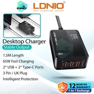 LDNIO A4808Q 65W Extension Charger Desktop Charger Adapter 100W Fast Charging Charger Laptop Charger