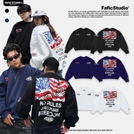 LimeLight FAFIC Printed Free University tee National Flag 380g Cotton Fleece Loose Fit FA-005