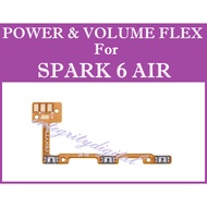 Power Switch Flex For TECNO SPARK 6 AIR ON/OFF Volume Side Button Flex Cable Available