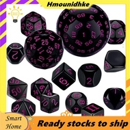 15Pieces Complete Polyhedral DND Dice Set D3-D100 Spherical  Dice Set for Role Playing Table Games S