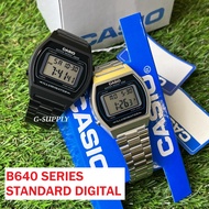 (VINTAGE STYLE) 100% ORIGINAL CASIO B640 B640WB-1A B640WD-1A B640WB-1B DIGITAL STAINLESS STEEL UNISE