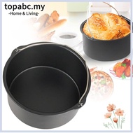 TOPABC Non Stick Cake Mold 6/7/8 Inch Across Bakeware Mould Bread Pizza Pan Cake Barrel Pan Round