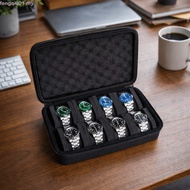 FENGQI Watch Storage Box, Hard Shell 8/ 15 Slot Watch Display Box, Case Box Black Shockproof Zippere