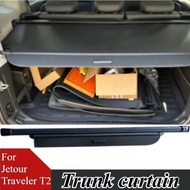 For Jetour Traveler T2/L9/L6/T1/L7 Trunk Cargo Cover Shade Retractable Luggage Shelf Partition Stora