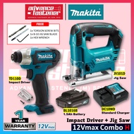 Super Value Makita 12Vmax Cordless Combo H ( TD110DZ Cordless Impact Driver + JV101D Cordless Jig Saw )
