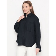 KEMEJA OVERSIZE LINEN SHIRT OVERSIZE SHIRT PLAIN SHIRT PLAIN SHIRT LINEN SHIRT WOMEN'S SHIRT LINEN S