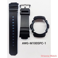 set watch Aksesori ●CASIO G-SHOCK BAND AND BEZEL AW590 AW591 AWGM100 AWGM101 100% ORIGINAL